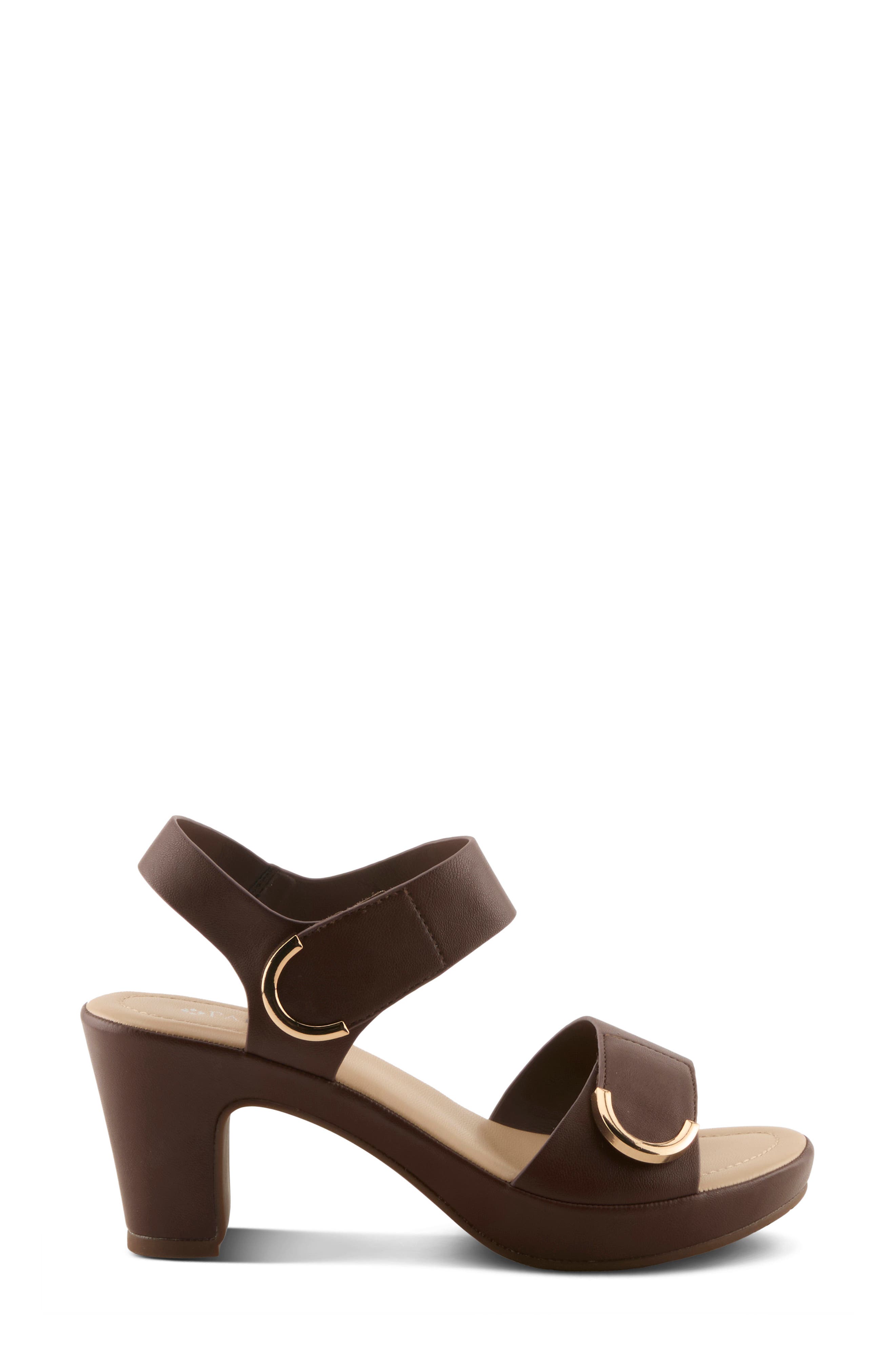Andorre Sandal, Alternate, color, DARK BROWN