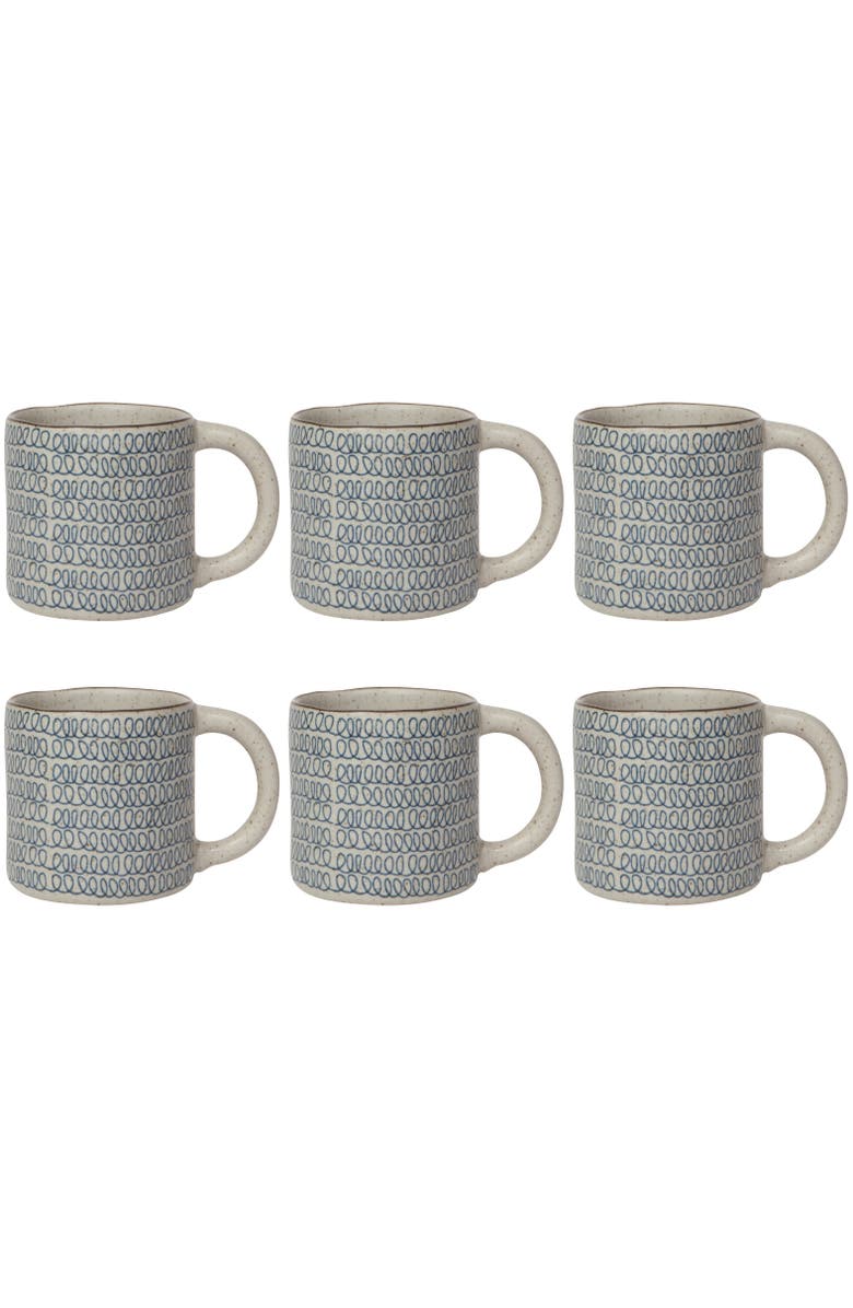 Danica Brands Element Mug - Set of 6, Main, color, Scribble