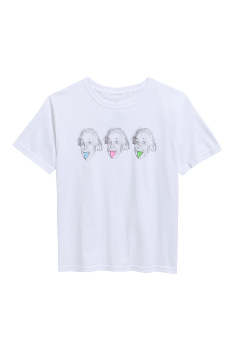 Kids' Einstein Colors Graphic T-Shirt, Main, color, WHITE