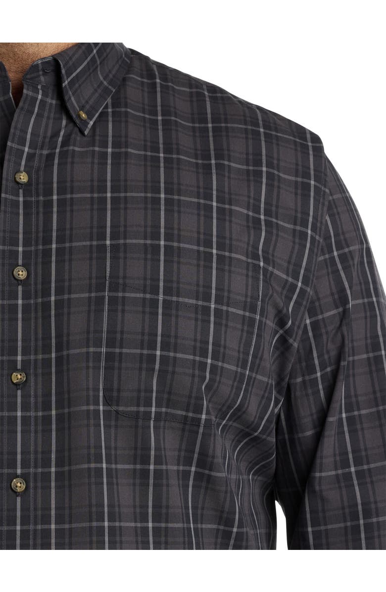 Harbor Bay by DXL Big & Tall Tonal Plaid Sport Shirt, Alternate, color, 