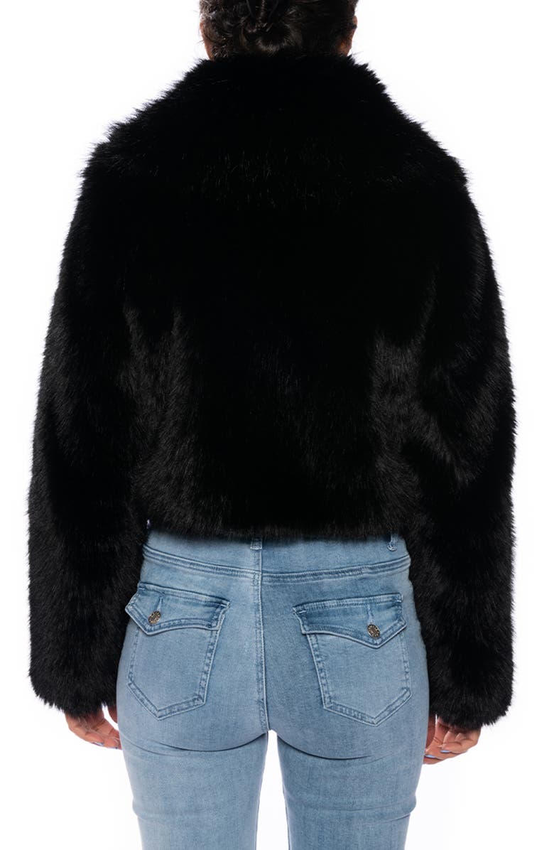 AZALEA WANG Crop Faux Fur Jacket, Alternate, color,