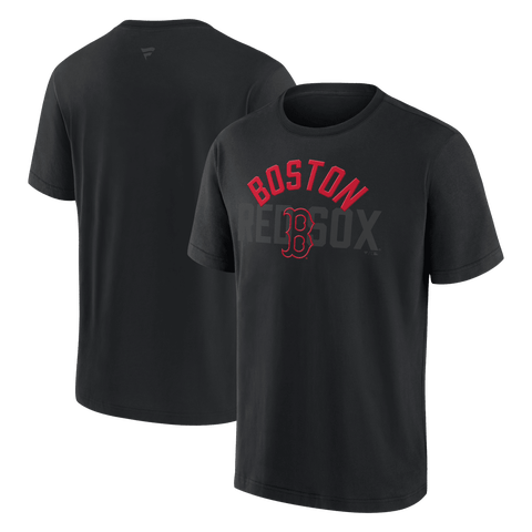 Men's Fanatics  Boston Red Sox Black Out Heavyweight T-Shirt