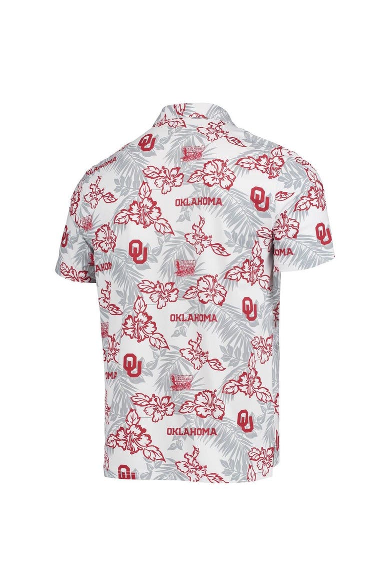 Men's Reyn Spooner White Oklahoma Sooners Performance Polo, Alternate, color, White