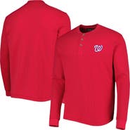 DUNBROOKE Men's Dunbrooke Washington Nationals Red Maverick Long Sleeve T-Shirt