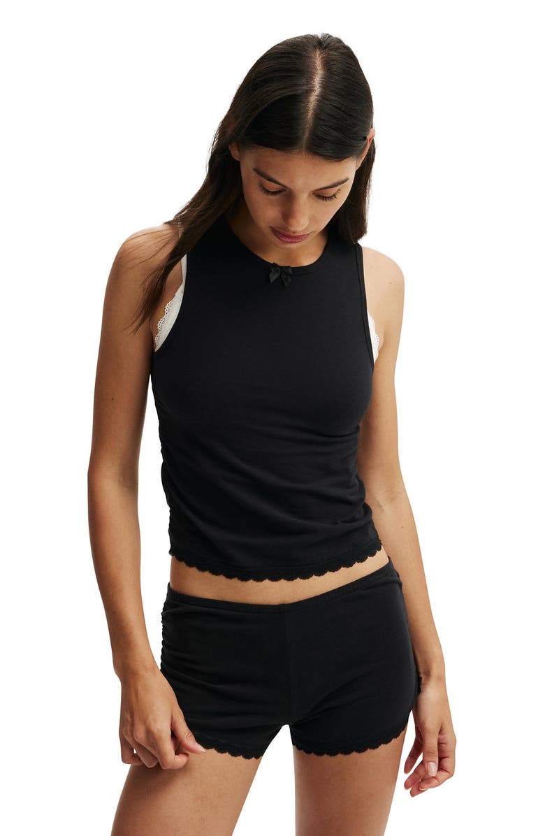 COTTON ON BODY Women's Peached Jersey Ruched Boyshort, Alternate, color,
