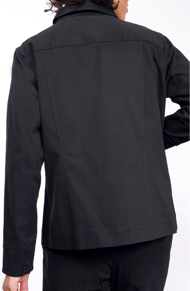 WILDFANG The Essential Cotton Twill Utility Jacket, Alternate, color, Black