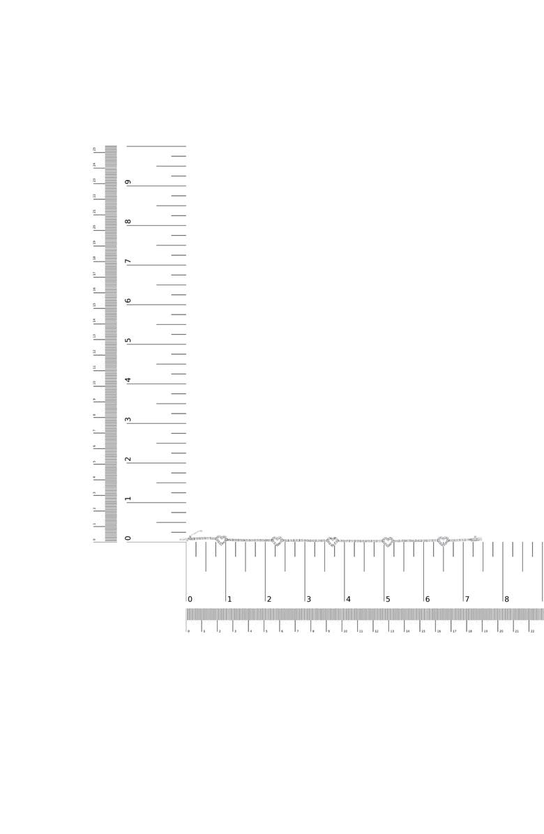 Haus of Brilliance 14K White Gold 1 1/2 Cttw Diamond Heart Station Strand Bracelet - 7.5 Inches, Alternate, color, White