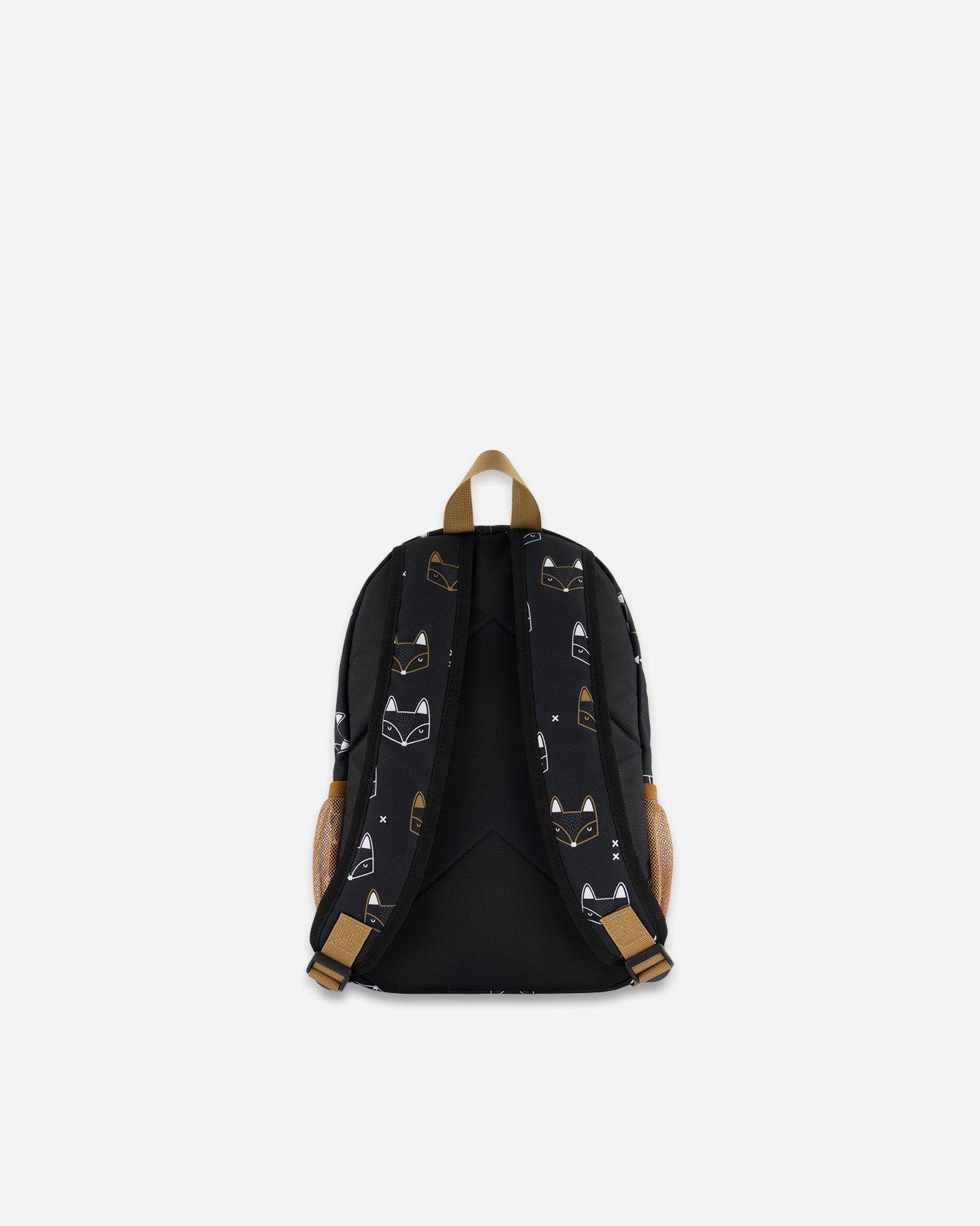Deux par Deux Little Boy's Toddler Backpack Black Printed Fox, Alternate, color, 