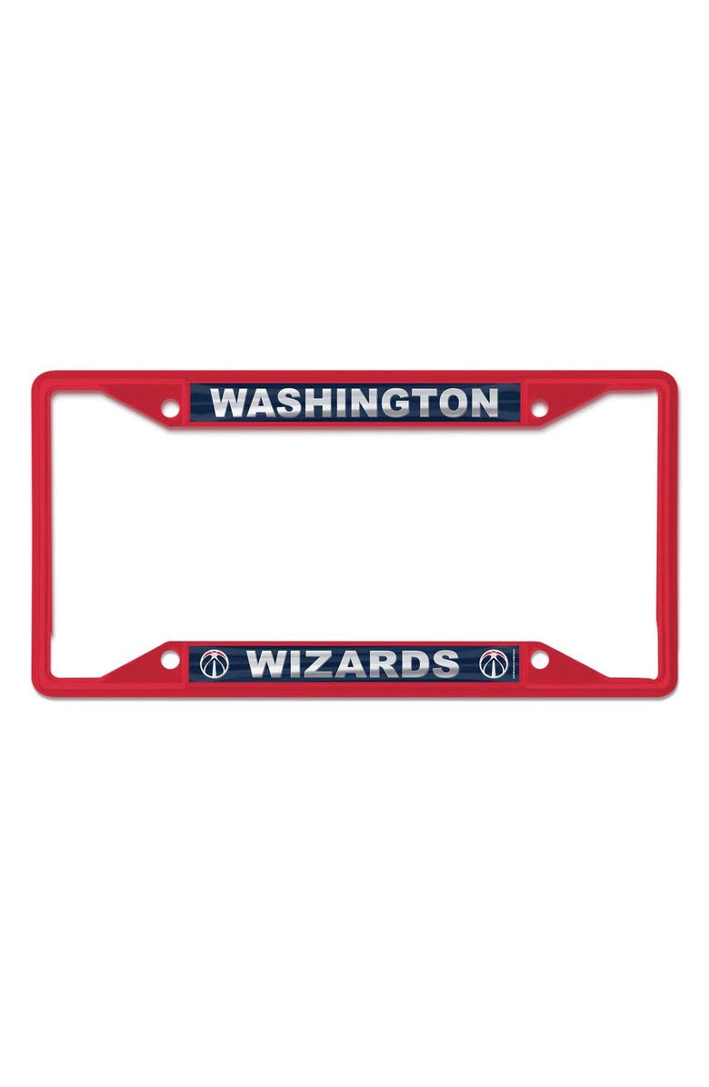 WINCRAFT Washington Wizards Chrome Color License Plate Frame, Main, color, 