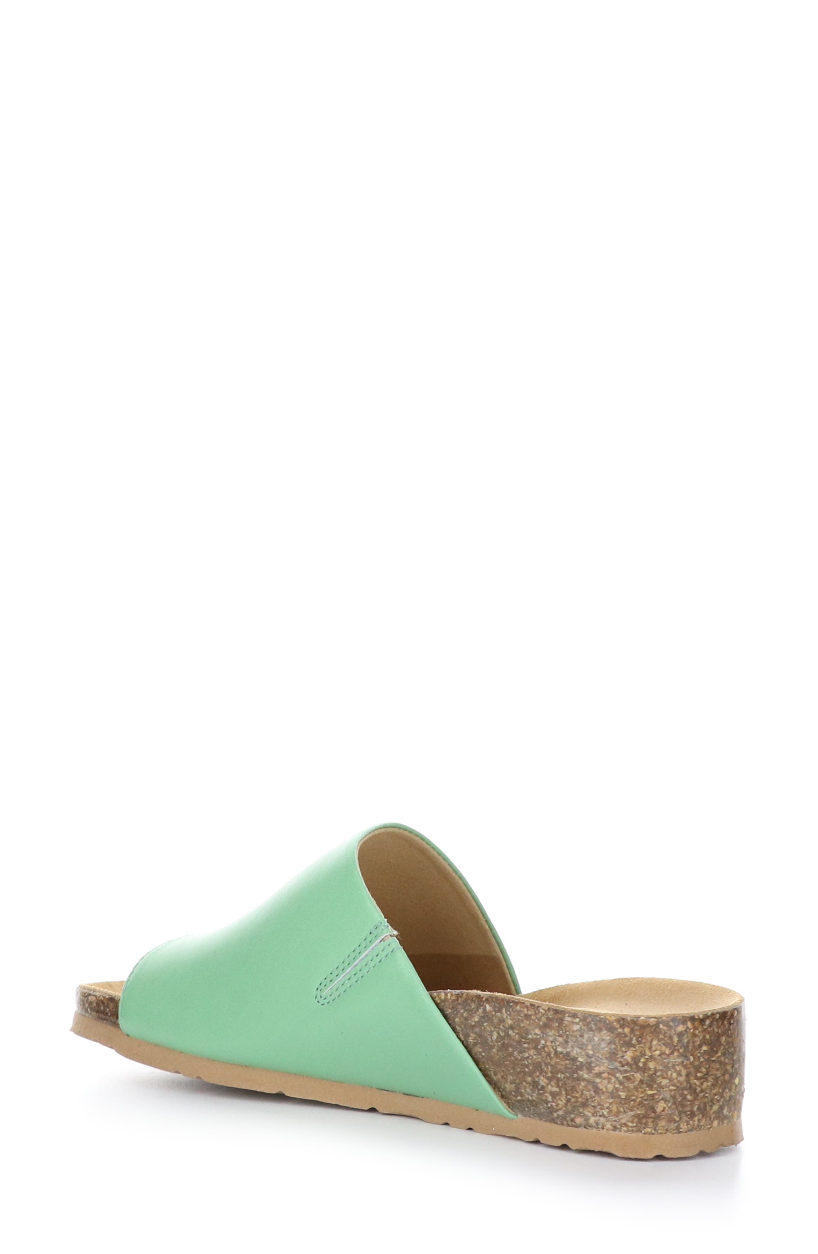 Bos. & Co. Lux Slide Sandal, Alternate, color, Mint Nappa