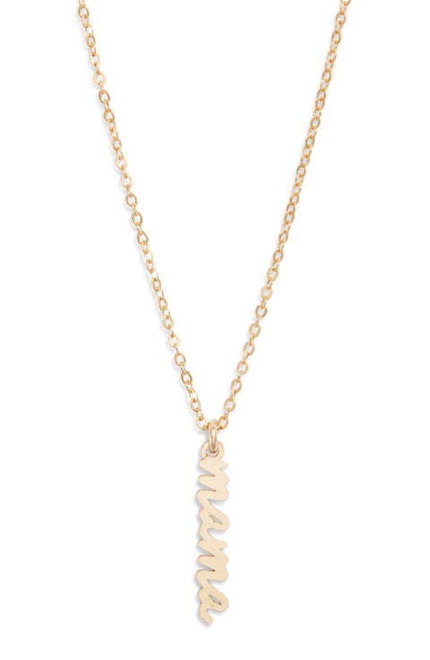 Mama Charm Pendant Necklace