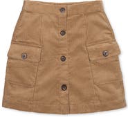 Hope & Henry Kids' Organic Corduroy Button Front Skirt