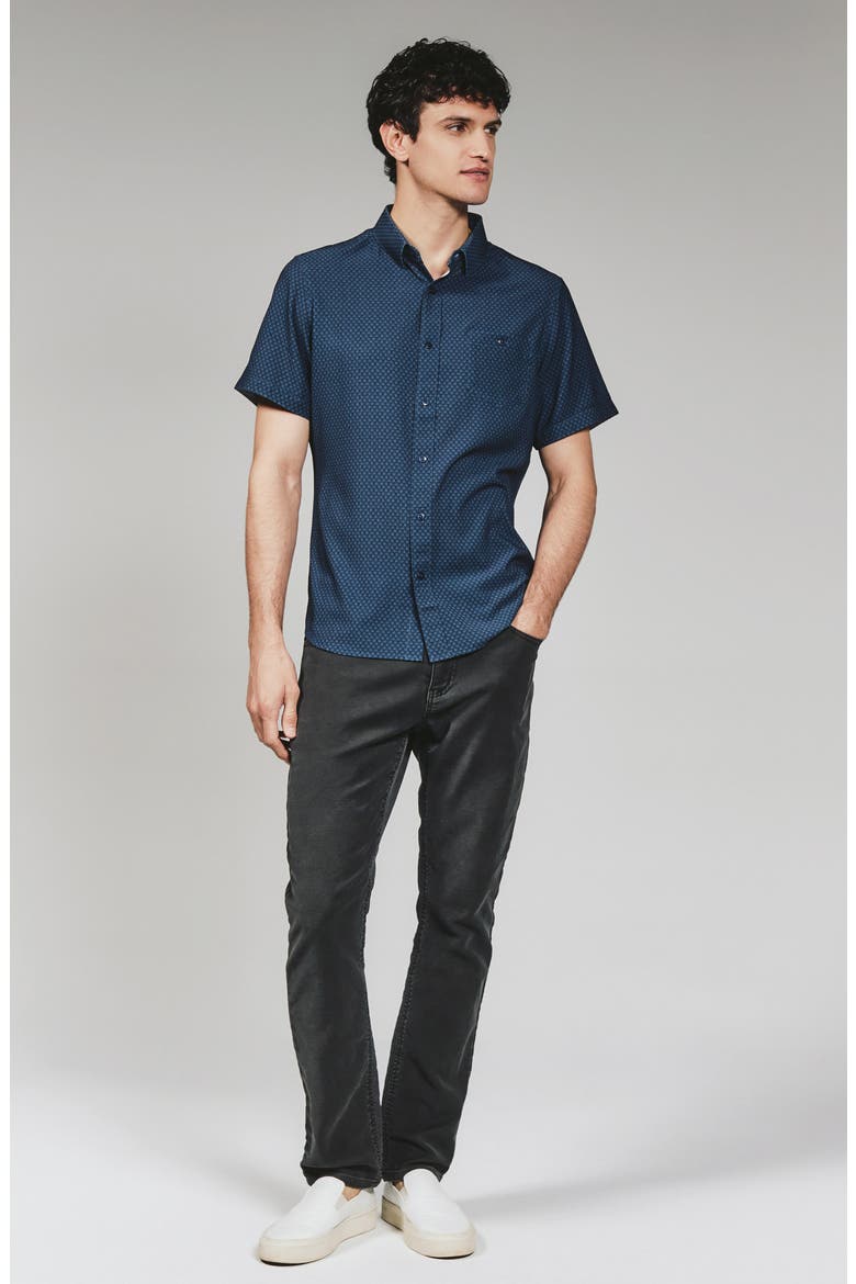 Bosworth Short Sleeve Button-Down Shirt, Alternate, color, NAVY