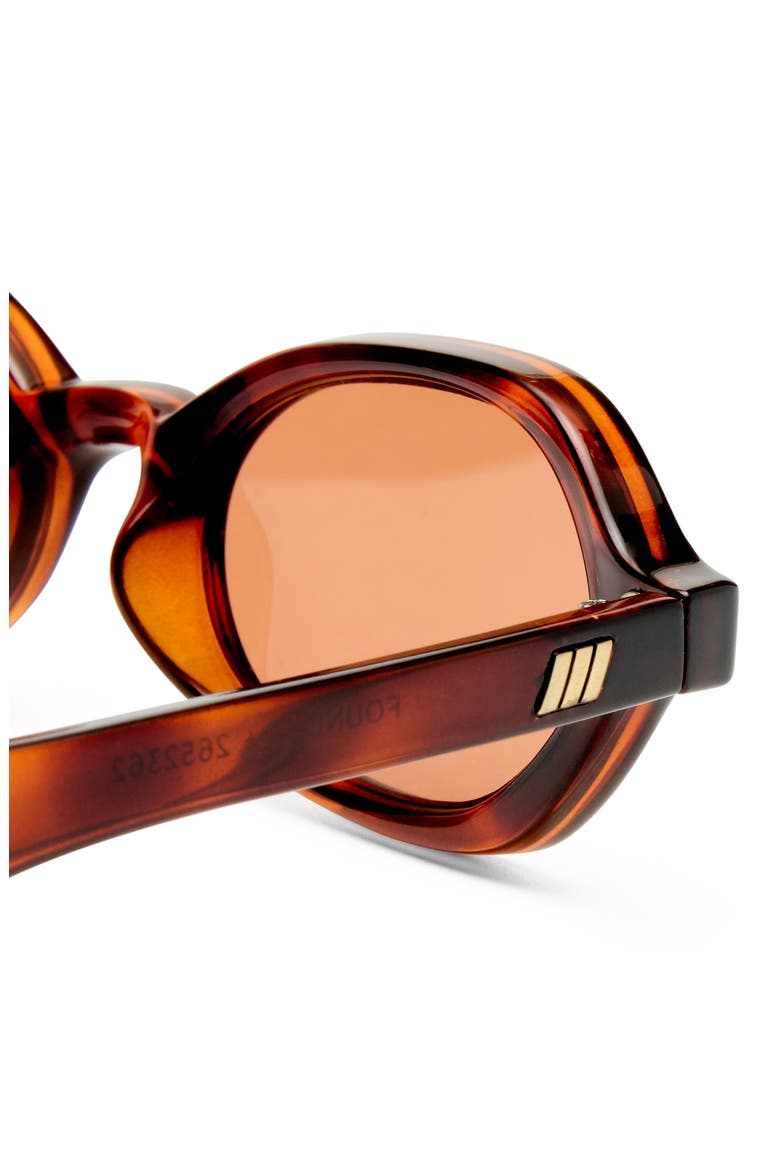 Gender Inclusive Foundry 52mm Rectangular Sunglasses, Alternate, color, TORT