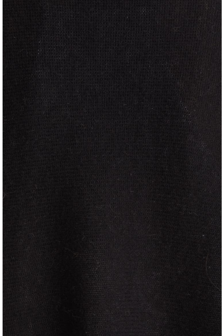 Wool & Cashmere Cocoon Wrap, Alternate, color, BLACK