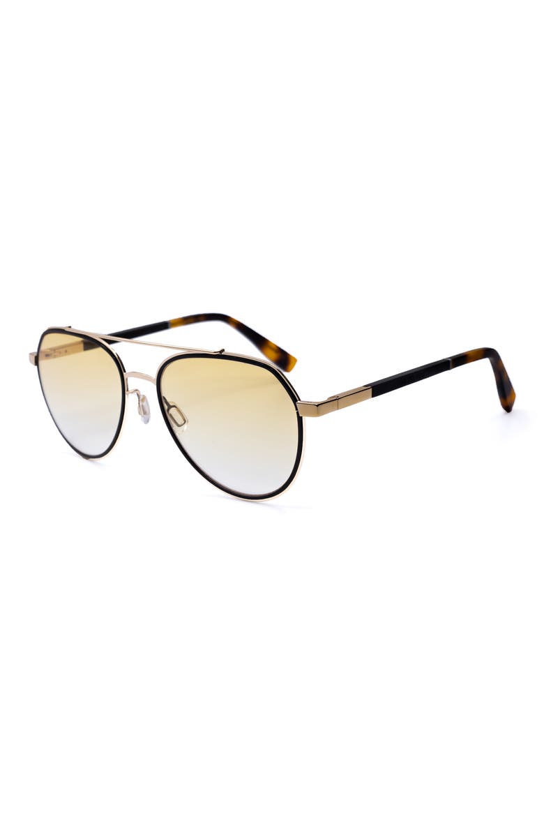 Bond Orange 55mm Gradient Sunglasses, Alternate, color, GOLD / ORANGE GRADIENT