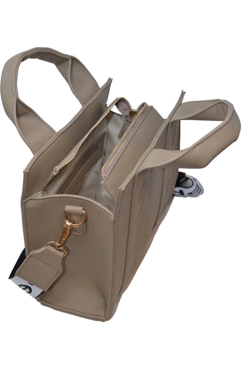 bebe Hana Mini Satchel, Alternate, color, Taupe