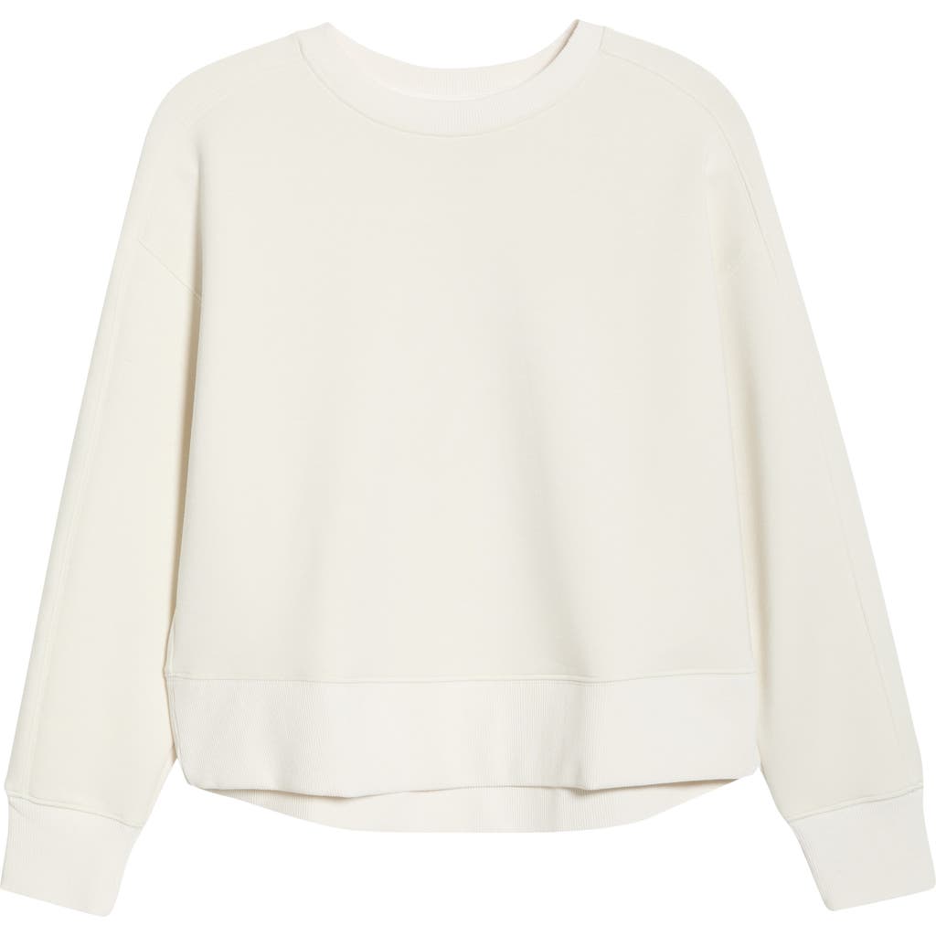 Spanx ® Airessentials® Luxe Crop Crewneck Sweatshirt In White