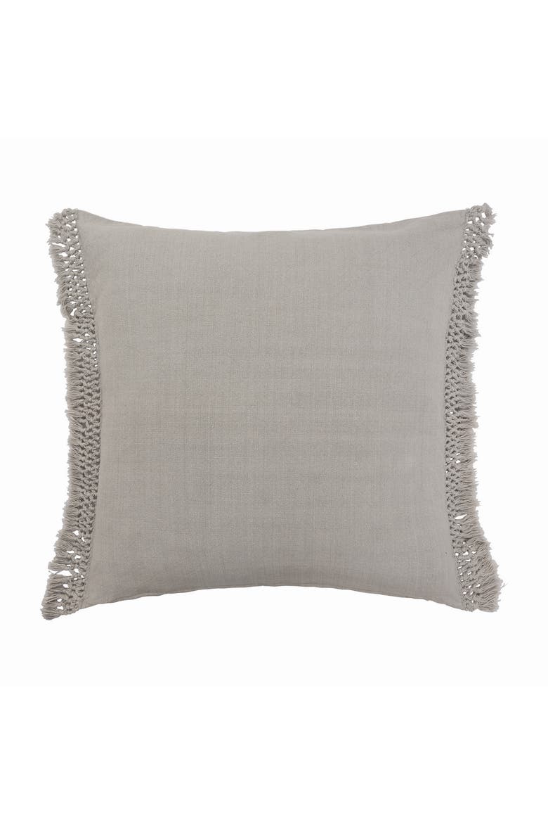 Lavato Oyster Cotton Euro Sham 26" x 26", Main, color, Silver