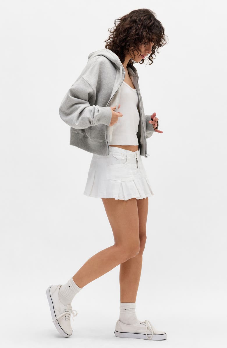 BDG Urban Outfitters Ruby Linen Skort, Alternate, color, White