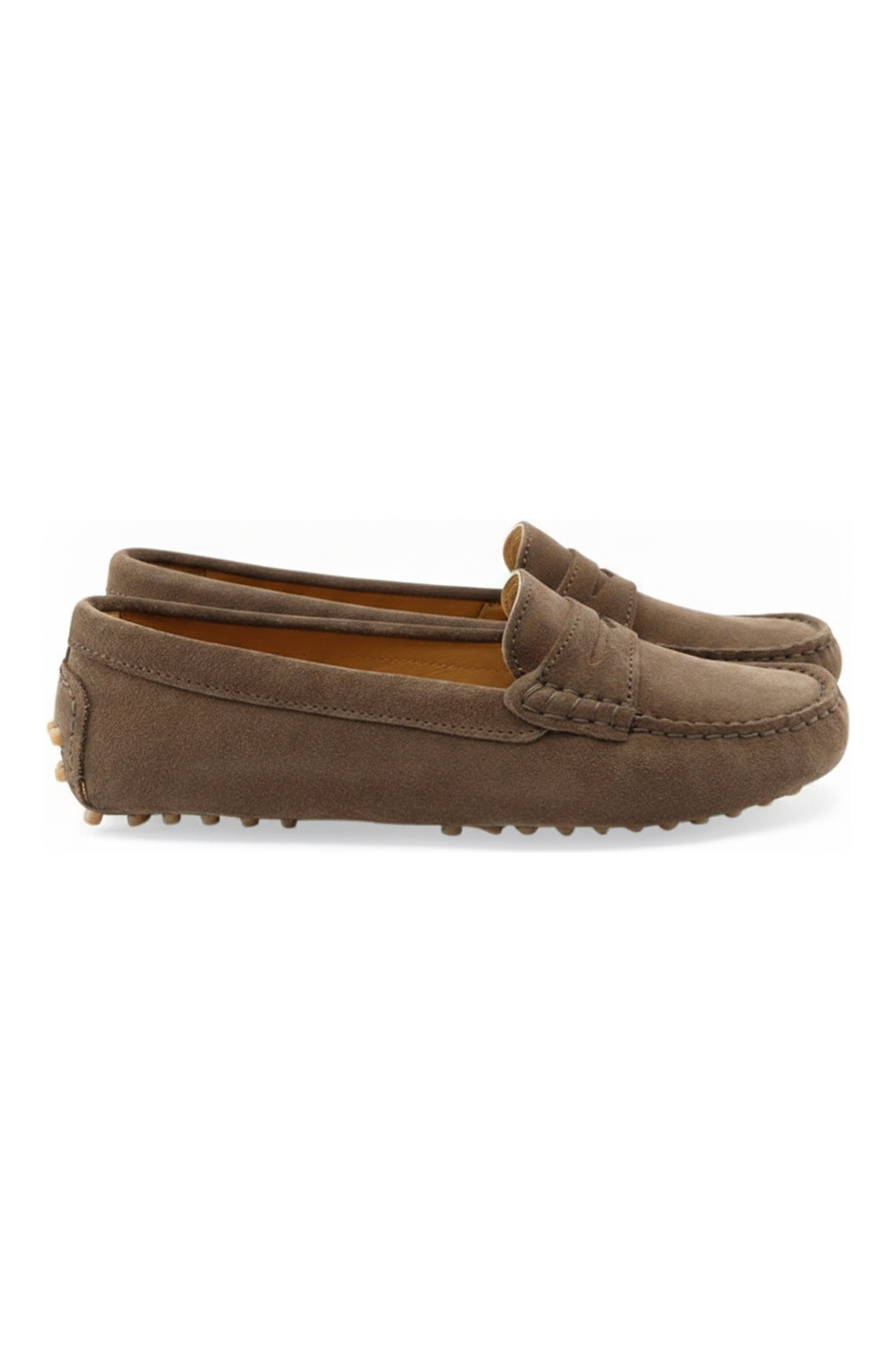 Oporto Moccasin Loafer, Alternate, color, Brown Suede