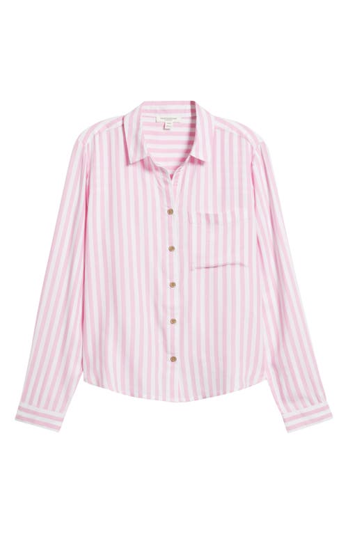 BEACHLUNCHLOUNGE BEACHLUNCHLOUNGE CANDACE STRIPE BUTTON-UP SHIRT