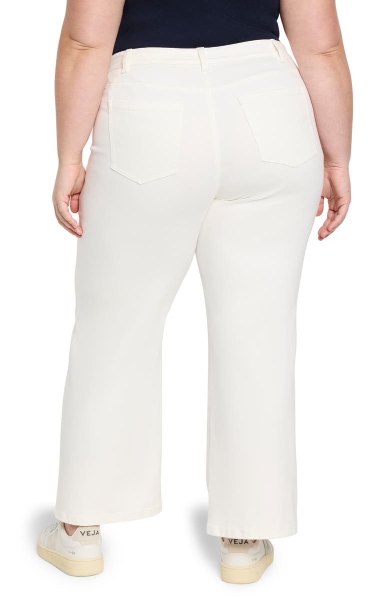 NIC+ZOE Weekend Wide Leg Jeans, Alternate, color, Paper White
