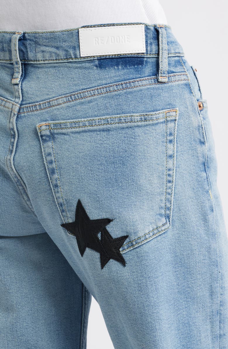 Re/Done Mid Rise Wide Leg Jeans, Alternate, color, Opalindigost