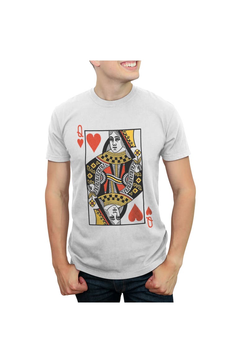 Men's Lost Gods Queen of Hearts  Graphic T-Shirt, Main, color, White