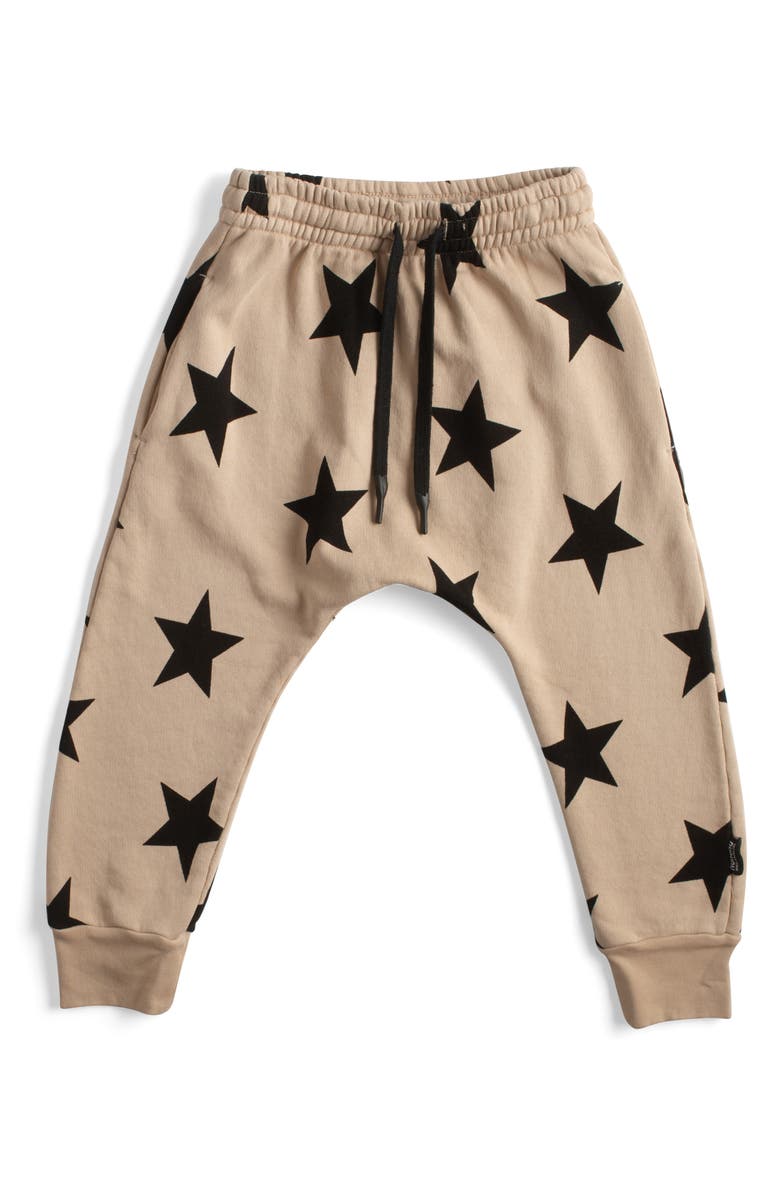 Nununu Star Baggy Pants, Main, color, Coffee