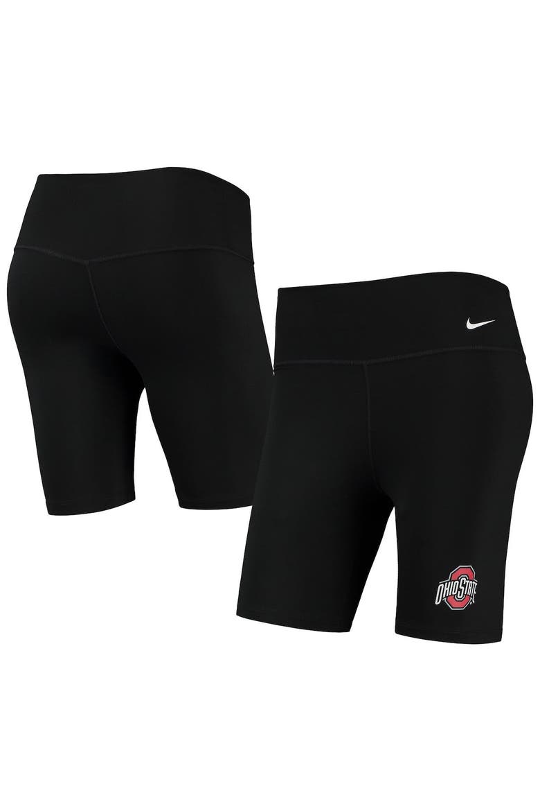 Women's Nike Black Ohio State Buckeyes Biker Performance Shorts, Alternate, color, Black