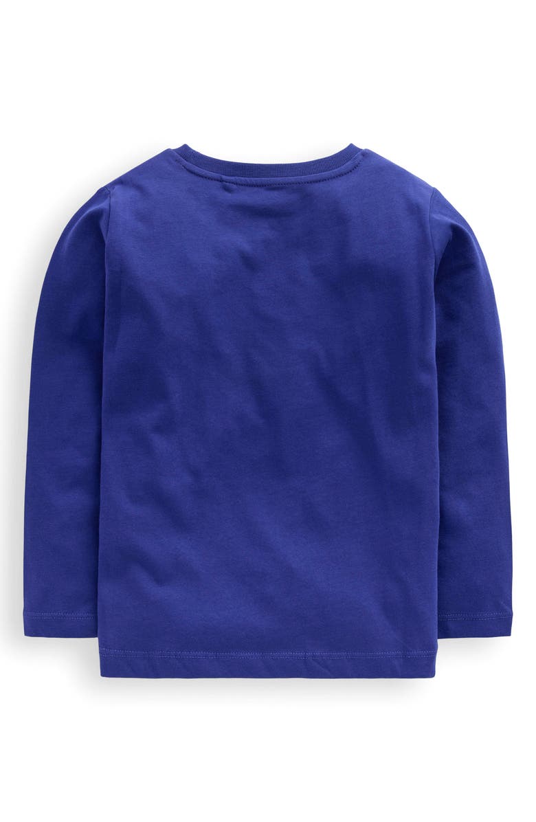 Mini Boden Kids' Vehicles Long Sleeve Cotton Graphic T-Shirt, Alternate, color, Mystic Purple Dragons