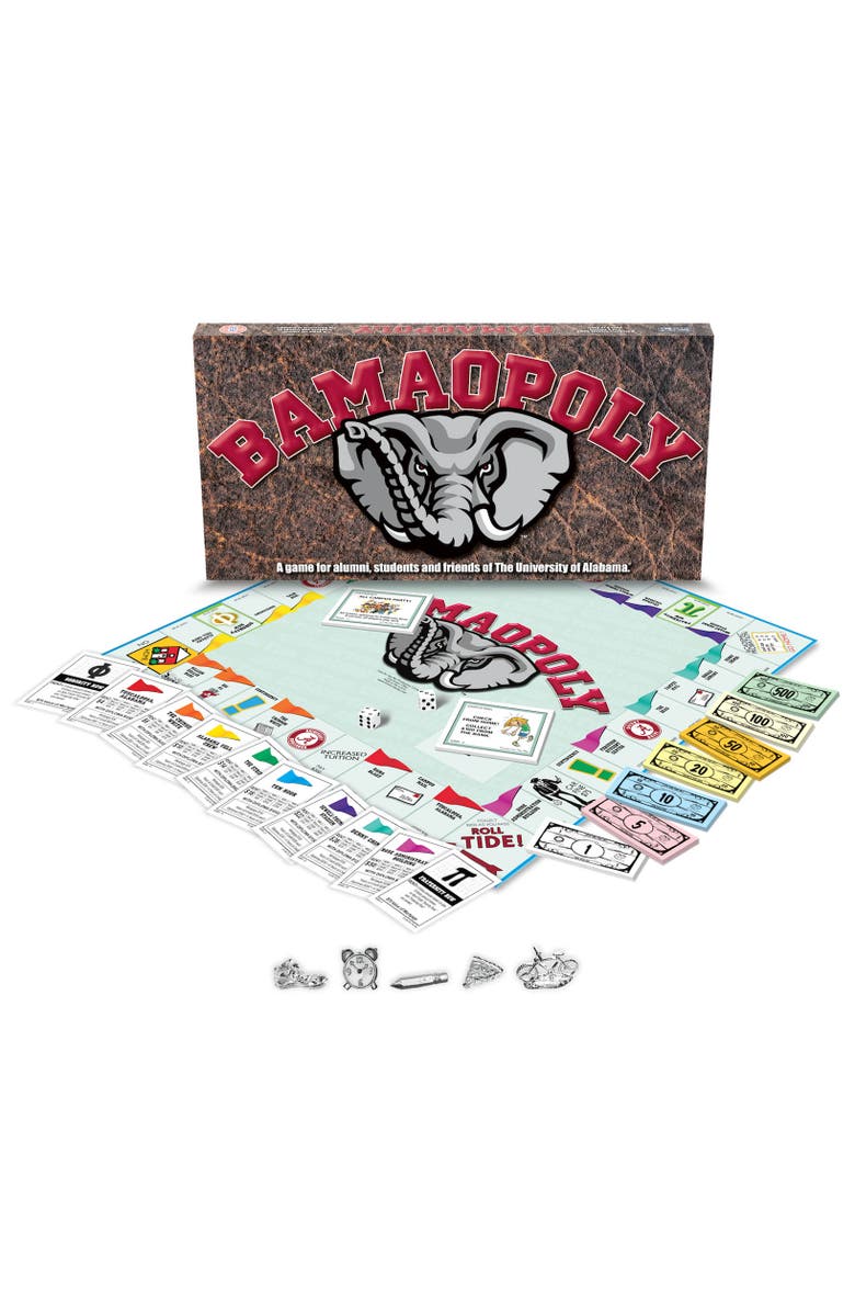 Late for the Sky University Of Alabama Bamaopoly Monopoly Board Game, Main, color, 