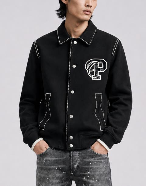 Coster Jacket Contrast Stitching Men