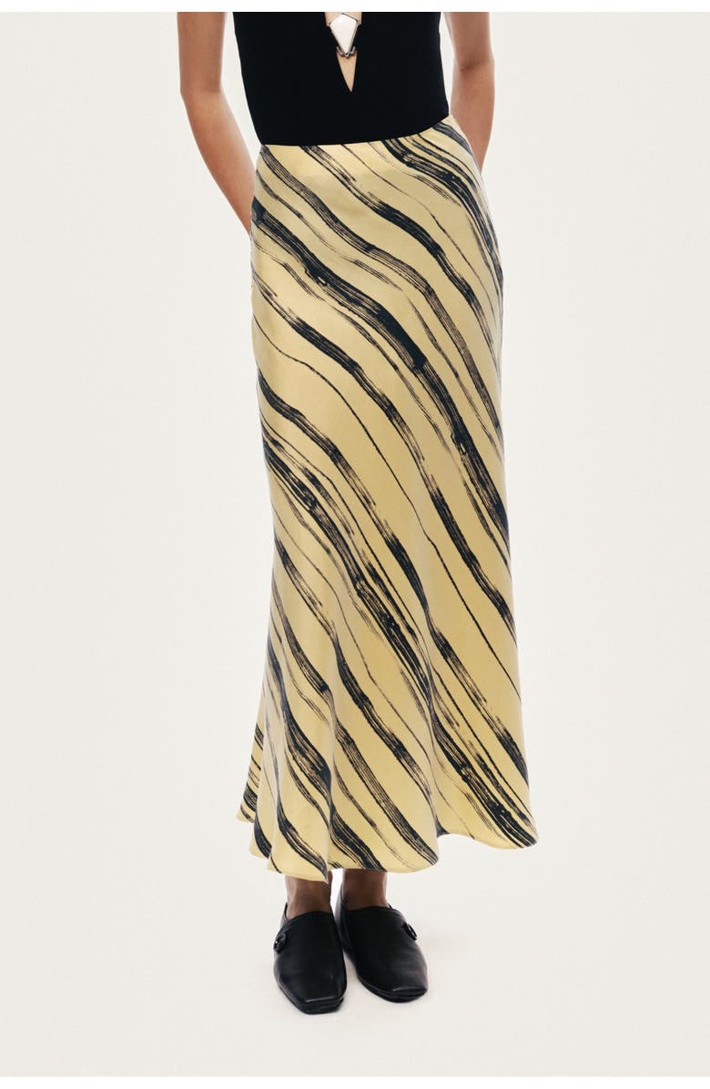 Nocturne Women's Lightweight Printed Midi Skirt, Main, color, Multi-Colored