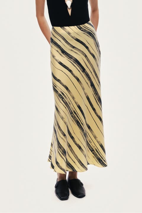 Women's Lightweight Printed Midi Skirt