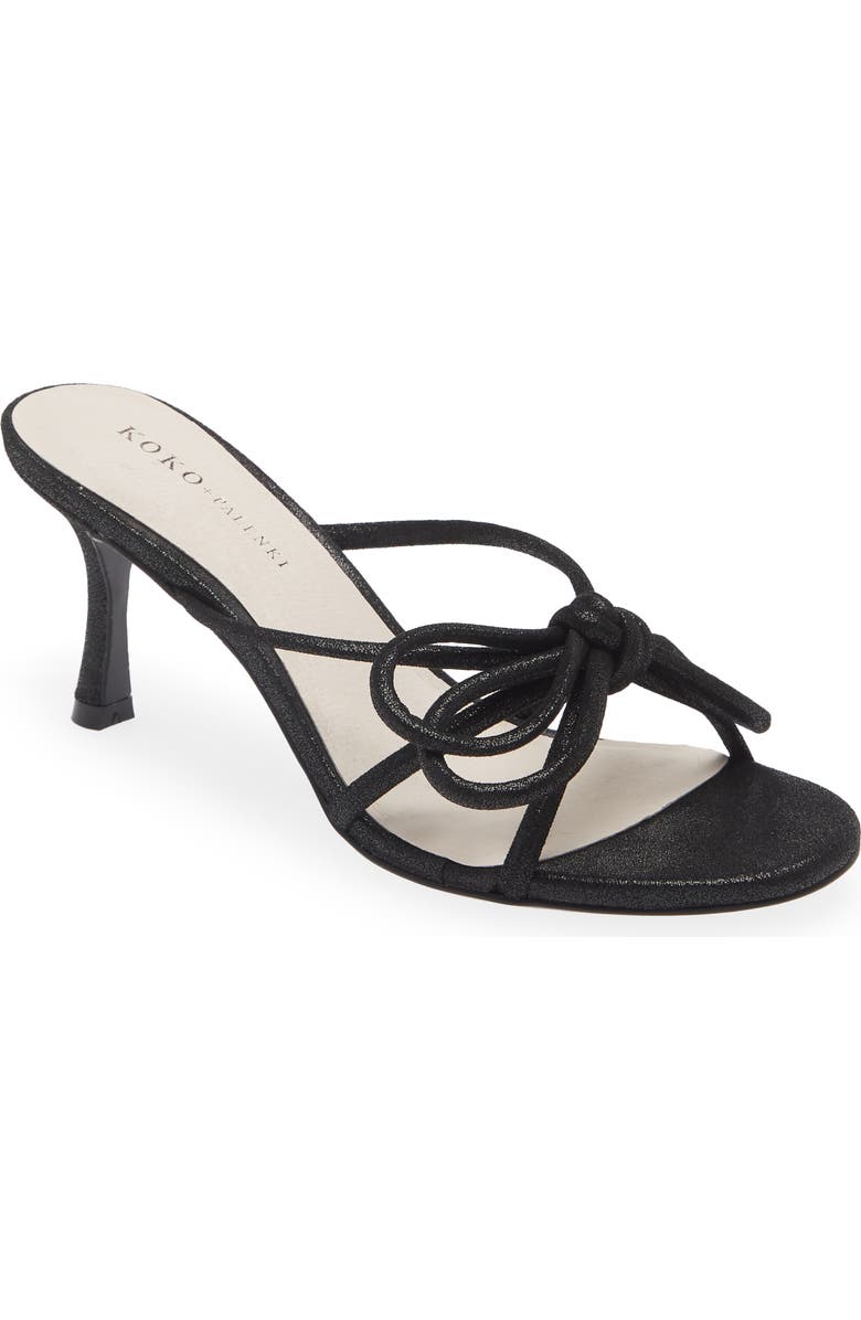 KOKO + PALENKI Barely Strappy Sandal, Main, color, Black Shimmer