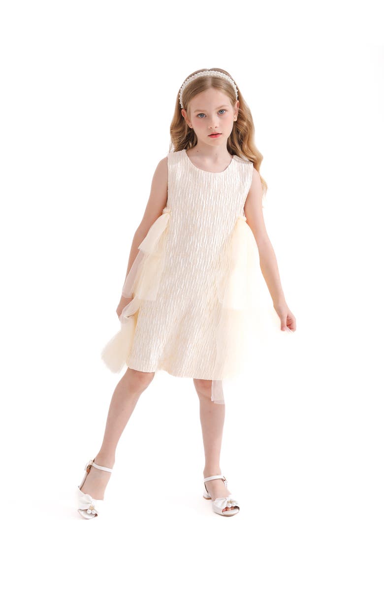 Tulleen Sonata Dress, Alternate, color, Champagne