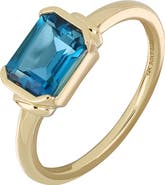 Bony Levy 14k Gold London Blue Topaz Ring