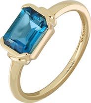 Bony Levy 14k Gold London Blue Topaz Ring