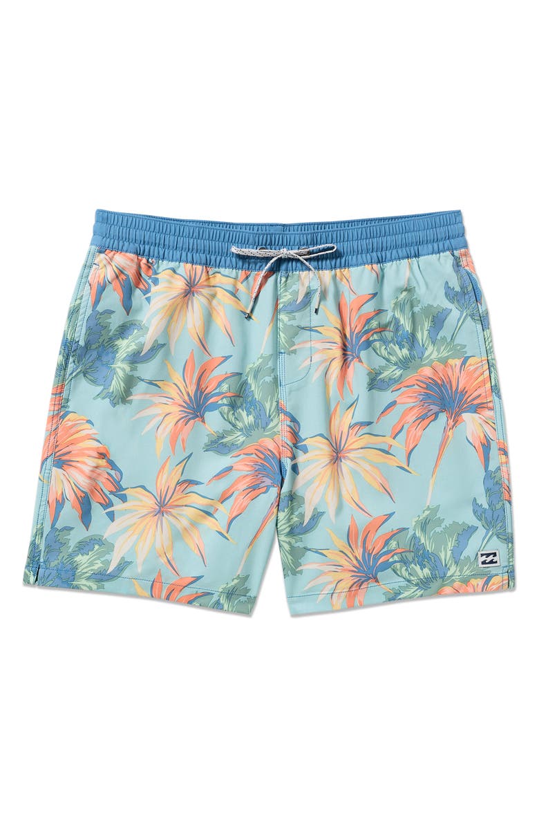 Billabong Sundays Layback Swim Trunks, Alternate, color, Cool Blue