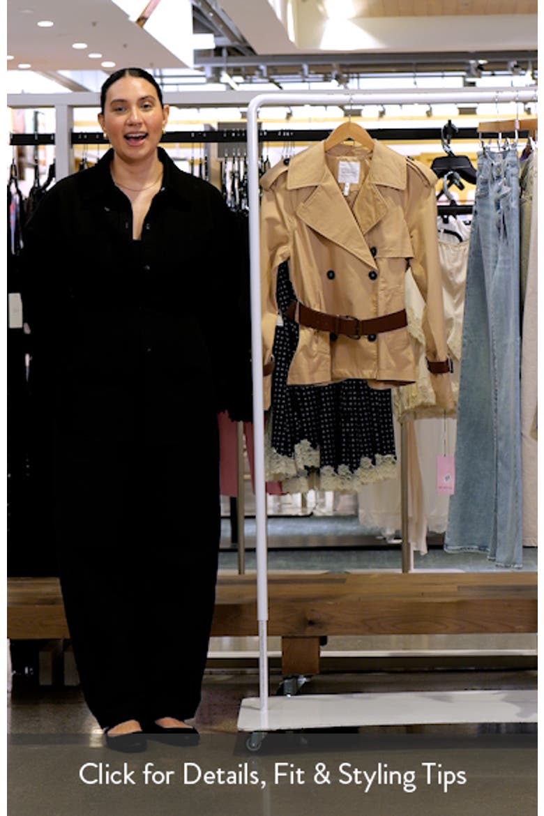 Short Trench Jacket with Faux Leather Belt video