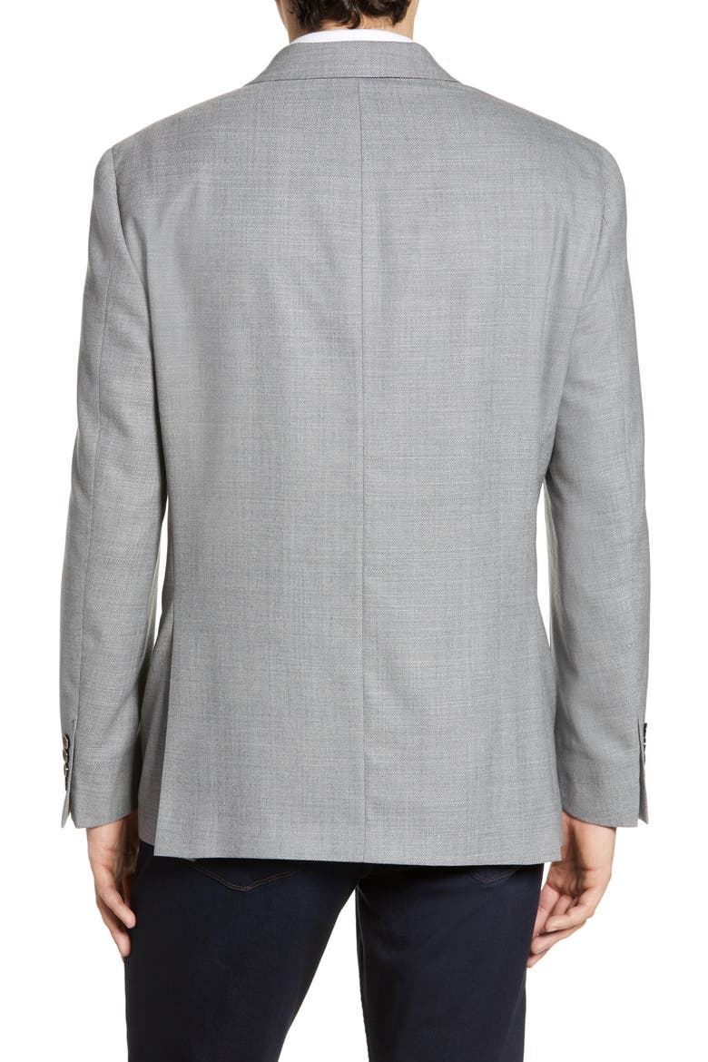 New York Fit Solid Wool Blazer, Alternate, color, GREY