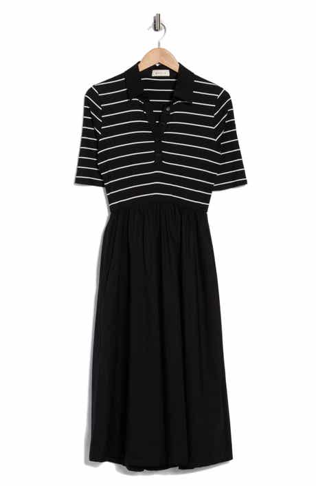 WEST K Stripe Bodice Polo Dress