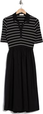 WEST K Stripe Bodice Polo Dress