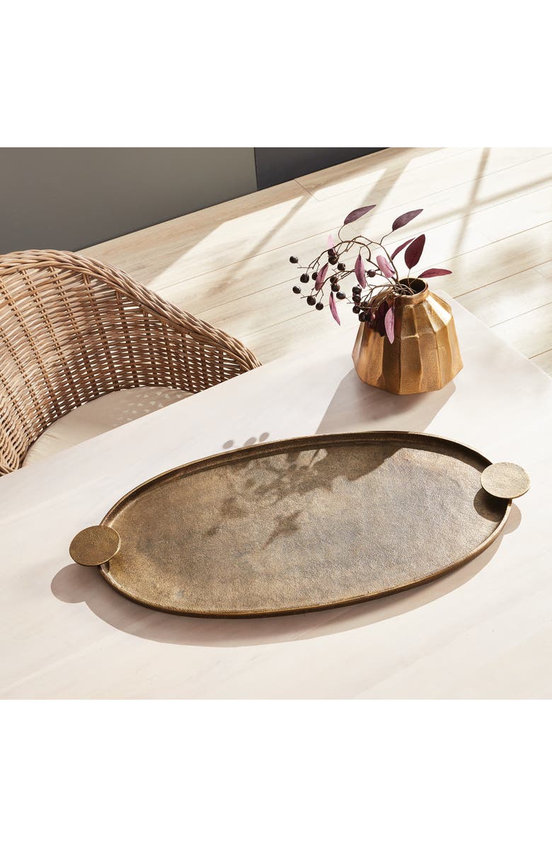 Napa Home & Garden Emery Vase, Alternate, color, Gold