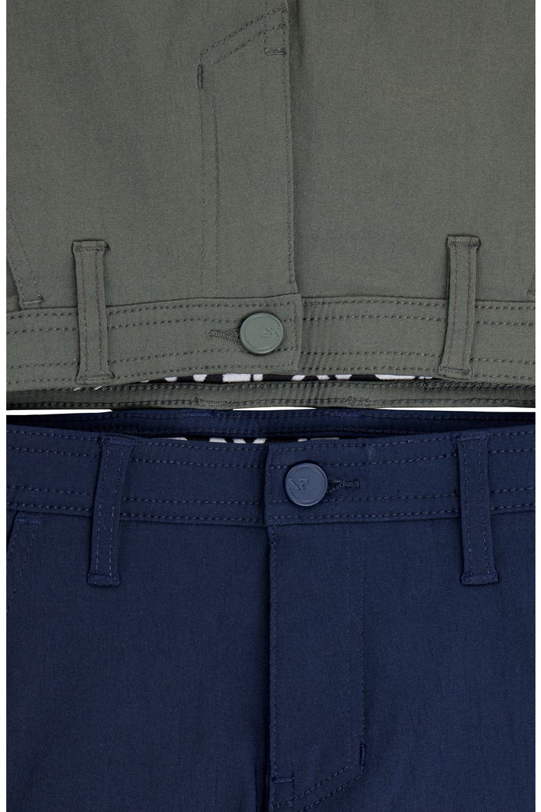 Kids' 2-Pack Flex Shorts, Alternate, color, OLIVE/ NAVY
