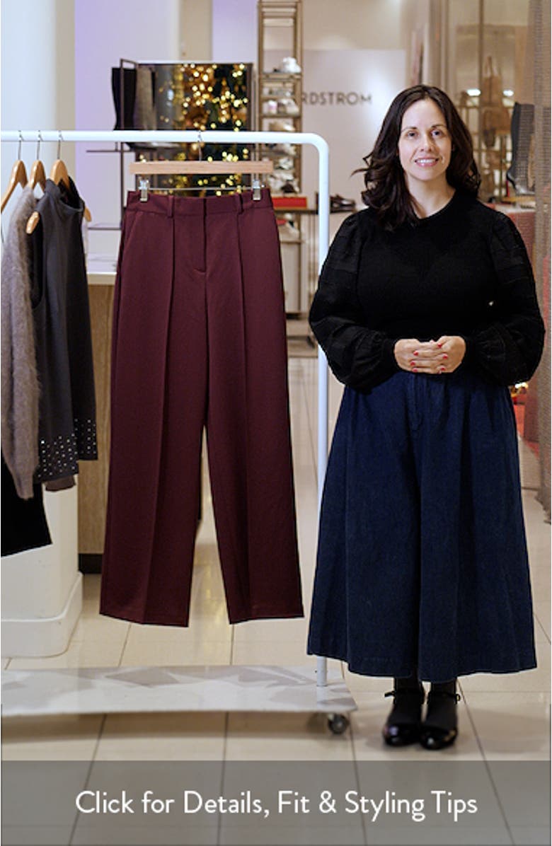 Luisa Wide Leg Pintuck Trousers, sales video thumbnail