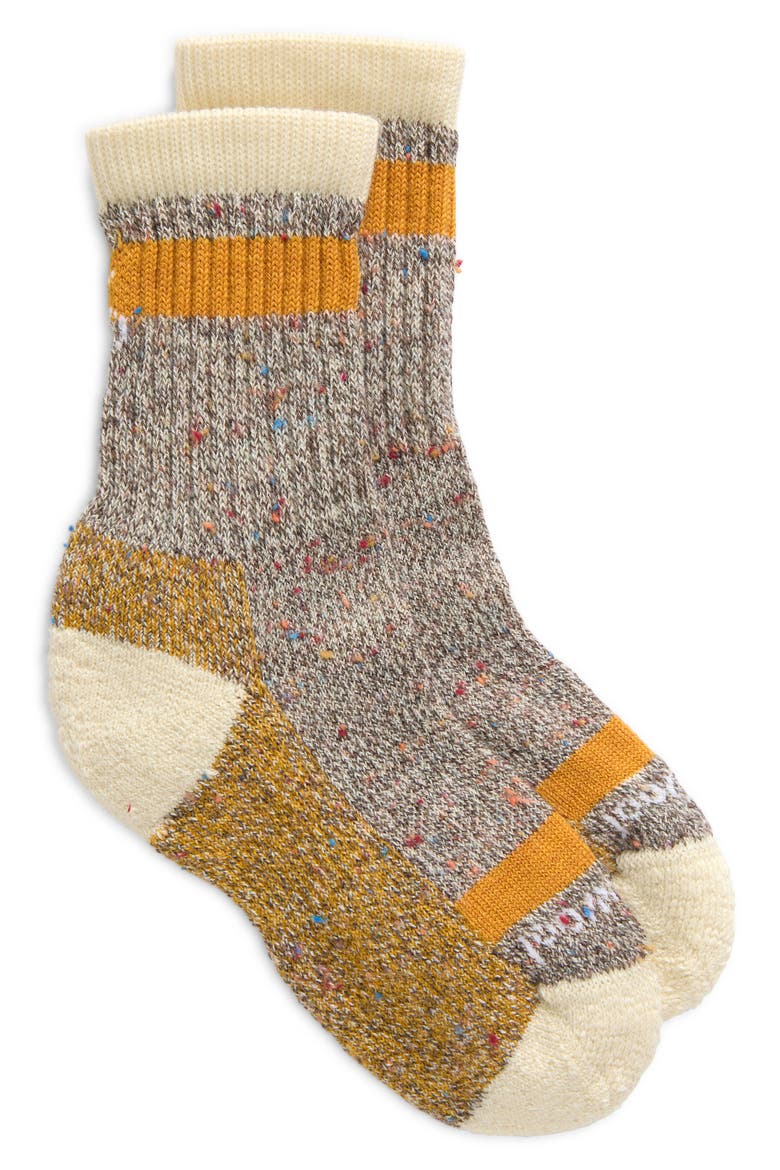 Everyday Larimer Merino Wool Blend Crew Socks, Alternate, color, HONEY GOLD