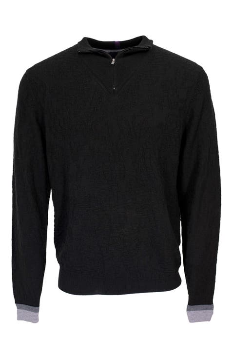 Quinn Quarter Zip Merino Wool Sweater